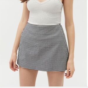 Urban Outfitters Black and White Checkered Skirt
